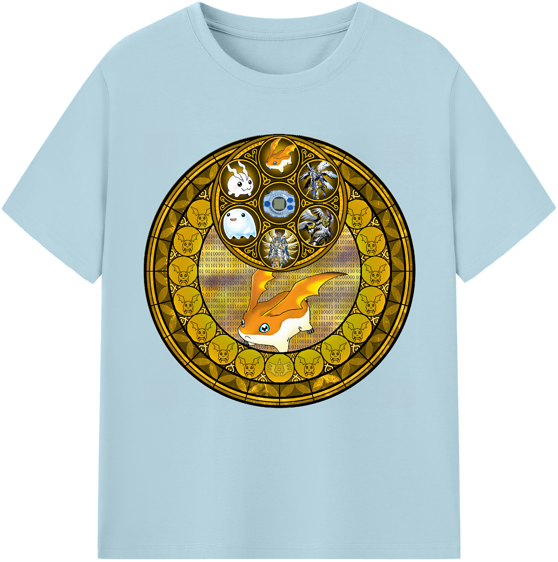（画像用） Digimon デジタルモンスター/デジモン 綿100％半袖Tシャツ（フロントプリント）